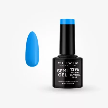 Bestseller Elixir Semi Gel 1396 Medium sapphire blue 8 ml
