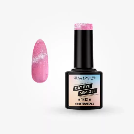 Elixir Semi Gel 1413 Shiny flambeaux 8 ml Szuper akció