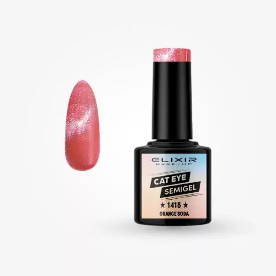 Vedd meg online Elixir Semi Gel 1418 Orange soda 8 ml