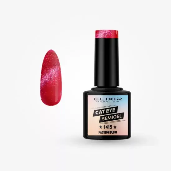 Újdonság Elixir Semi Gel 1415 Passion Plum 8 ml