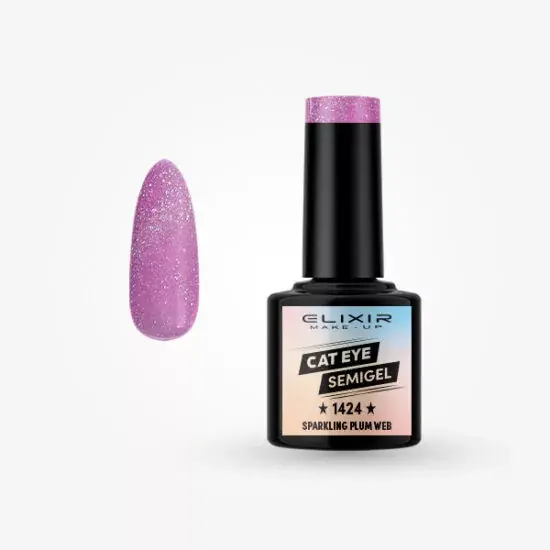 Korlátozott ajánlat Elixir Semi Gel 1424 sparkling plum web 8 ml