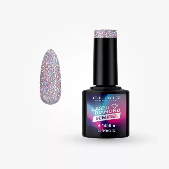 Kedvezményes ár Elixir Semi Gel 1456 Copper glitz 8 ml