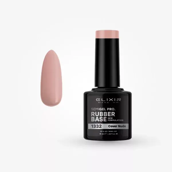 Elixir Semigel Rubber 1332 Cover Nude 8 ml Nézd meg most