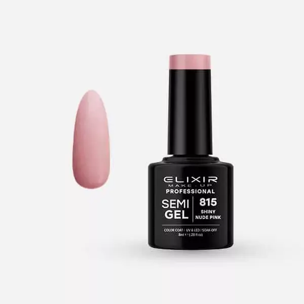 Szuper ajánlat Elixir Semi Gel 115 Shiny Nude Pink 15 ml