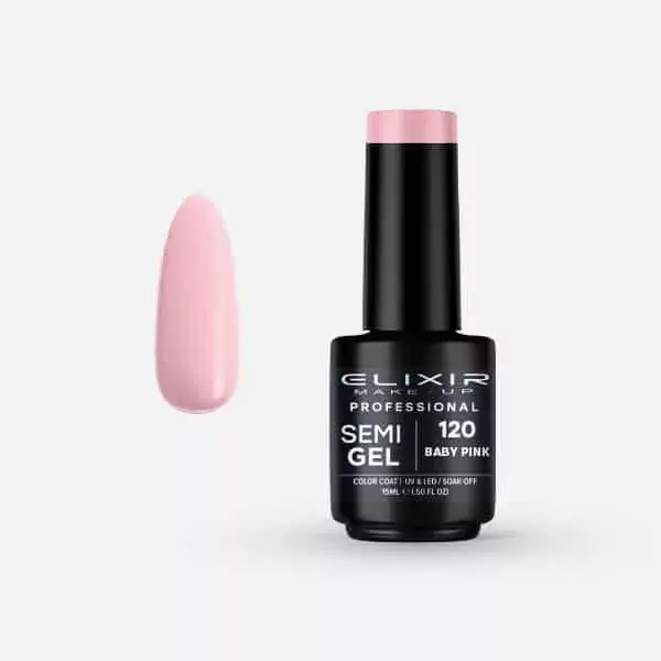 Elixir Semi Gel 120 Baby Pink 15 ml Vásárlói kedvenc