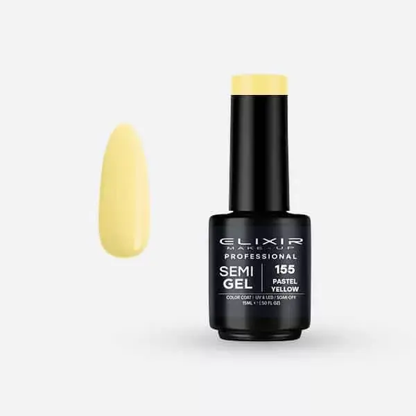 Elixir Semi Gel 155 Pastel Yellow 15 ml Vedd meg most