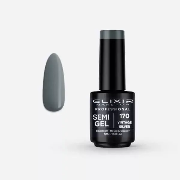 Biztonságos fizetés Elixir Semi Gel 170 Vintage Silver 15 ml
