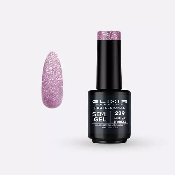 Elixir Semi Gel 239 Muriva Sparkle 15 ml Vásárlói kedvenc
