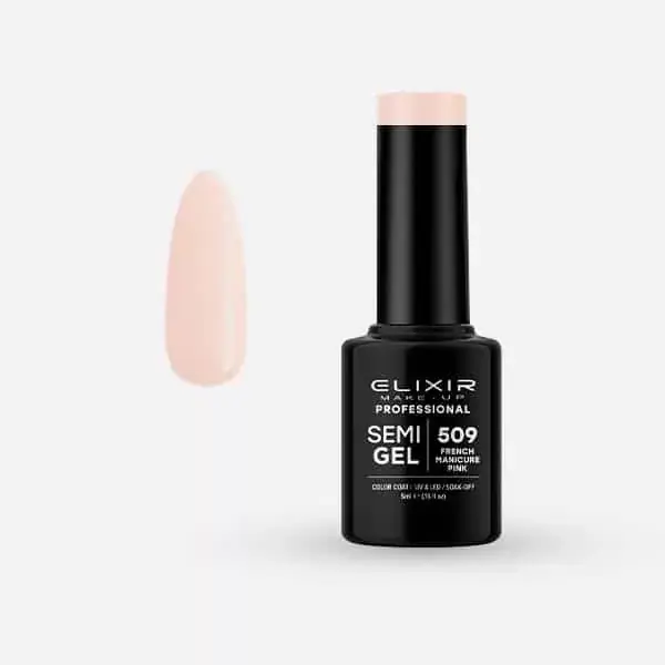 Elixir Semi Gel 509 French Manicure Pink 5 ml Biztonságos fizetés