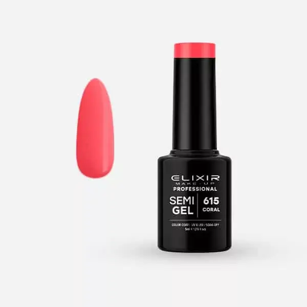 Olcsóbb Elixir Semi Gel 615 Coral 5 ml