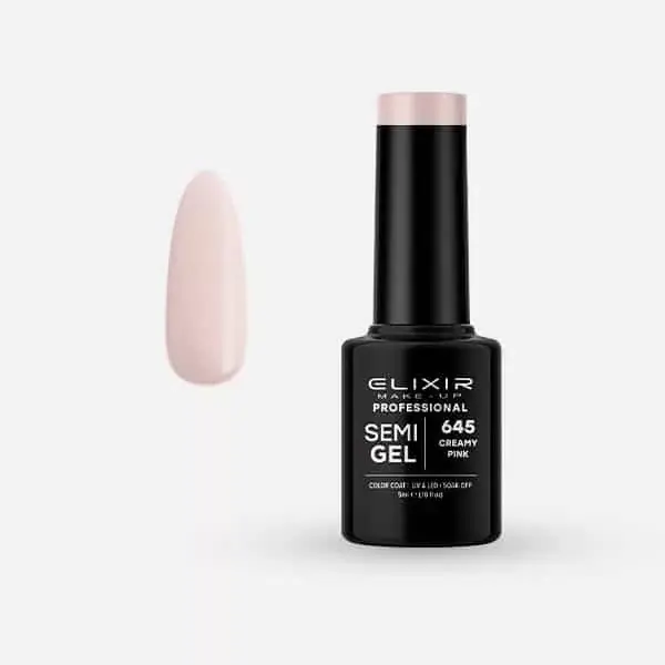 Exkluzív ajánlat Elixir Semi Gel 645 Creamy Pink 5 ml