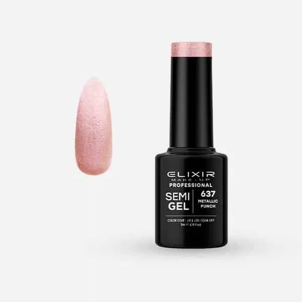 Elixir Semi Gel 637 Metallic punch 5 ml Legkelendőbb