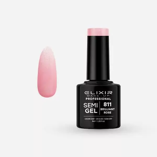 Elixir Semi Gel 811 Brilliant Rose 8 ml Kedvezményes ár