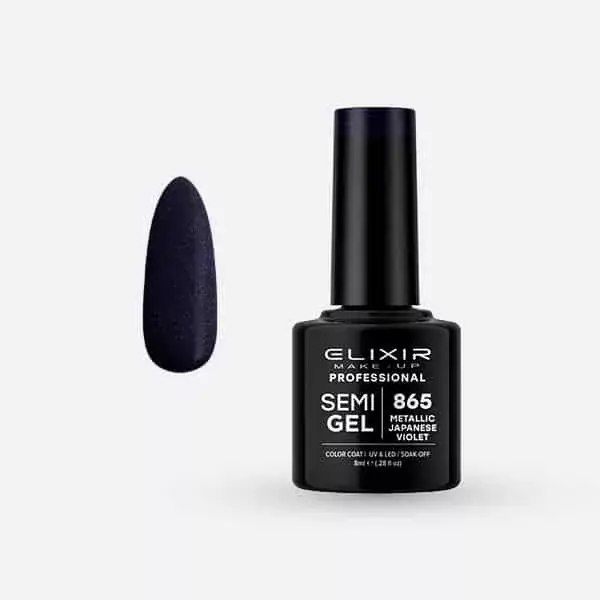 Elixir Semi Gel 865 Metallic Japanese Violet 8 ml Akció