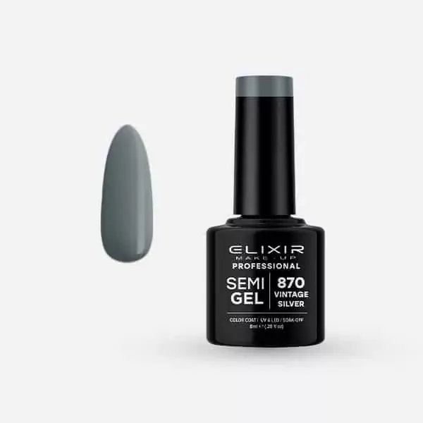 Elixir Semi Gel 870 Vintage Silver 8 ml Vedd meg most