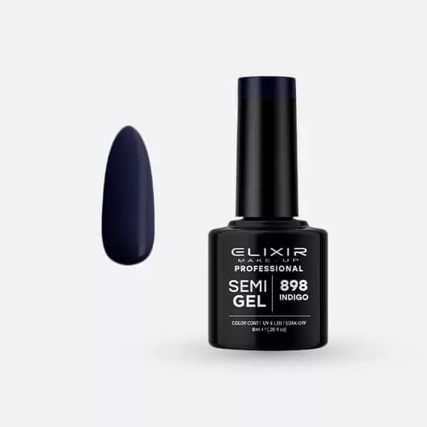 Elixir Semi Gel 898 Indigo 8 ml Ne maradj le