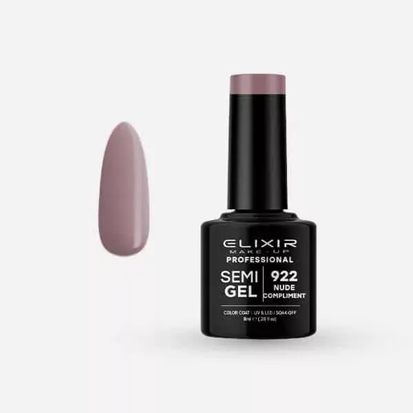 Elixir Semi Gel 922 Nude Compliment 8 ml Szuper ajánlat