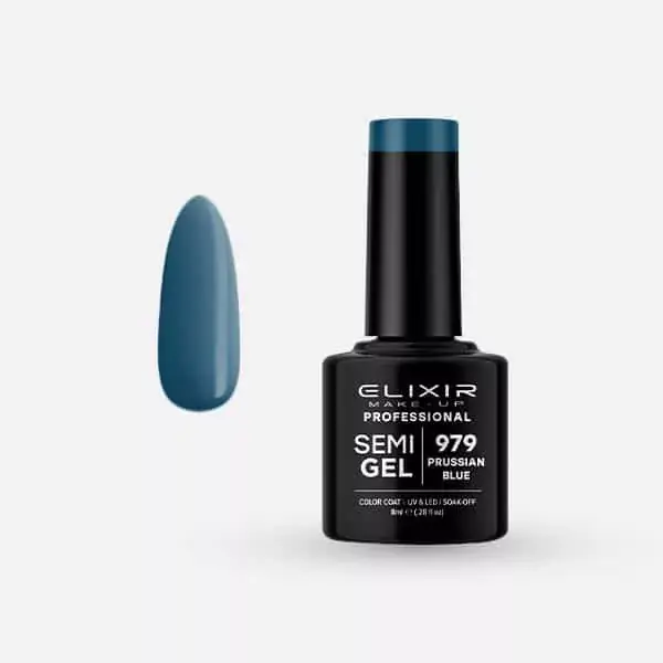 Expressz szállítás Elixir Semi Gel 979 Prussian Blue 8 ml