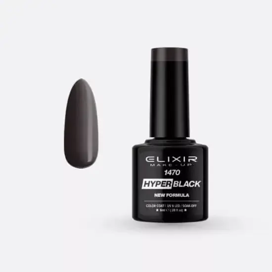 Olcsóbb Elixir Semi Gel 1470 Hyper Black 8 ml