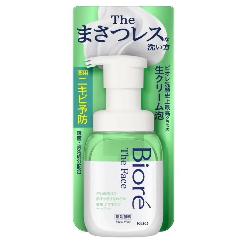 Bioré The Face Foaming Arctisztító Hab - Acne Care 200ml Nézd meg most
