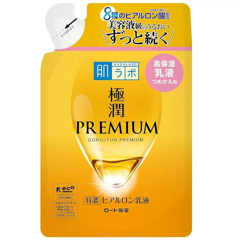 Hada Labo Gokujyun Premium Hyaluronic Acid Arctej 140ml utántöltő tasak Olcsó