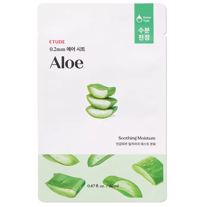 Szezonális akció Etude 0.2 Therapy Air Arcmaszk - Aloe 20ml