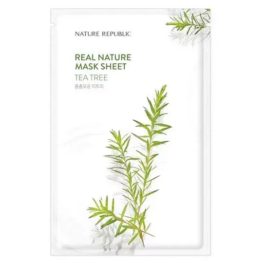 Nature Republic Real Nature Arcmaszk - Teafa 23ml Szezonális akció