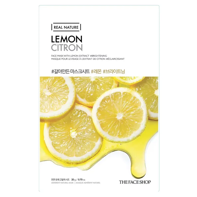 Vedd meg most The Face Shop Real Nature Arcmaszk - Citrom 20g