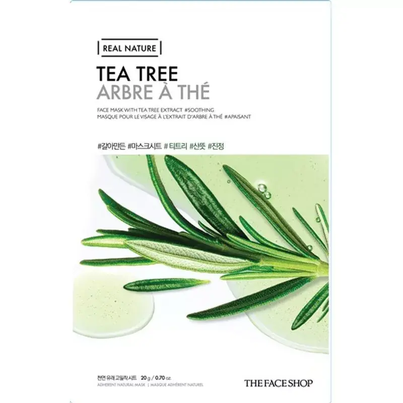 The Face Shop Real Nature Arcmaszk - Teafa 20g Újdonság