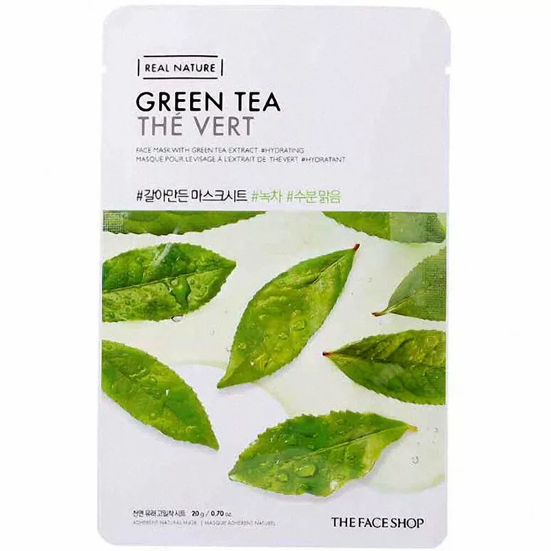 The Face Shop Real Nature Arcmaszk - Zöld Tea 20g Vedd meg online
