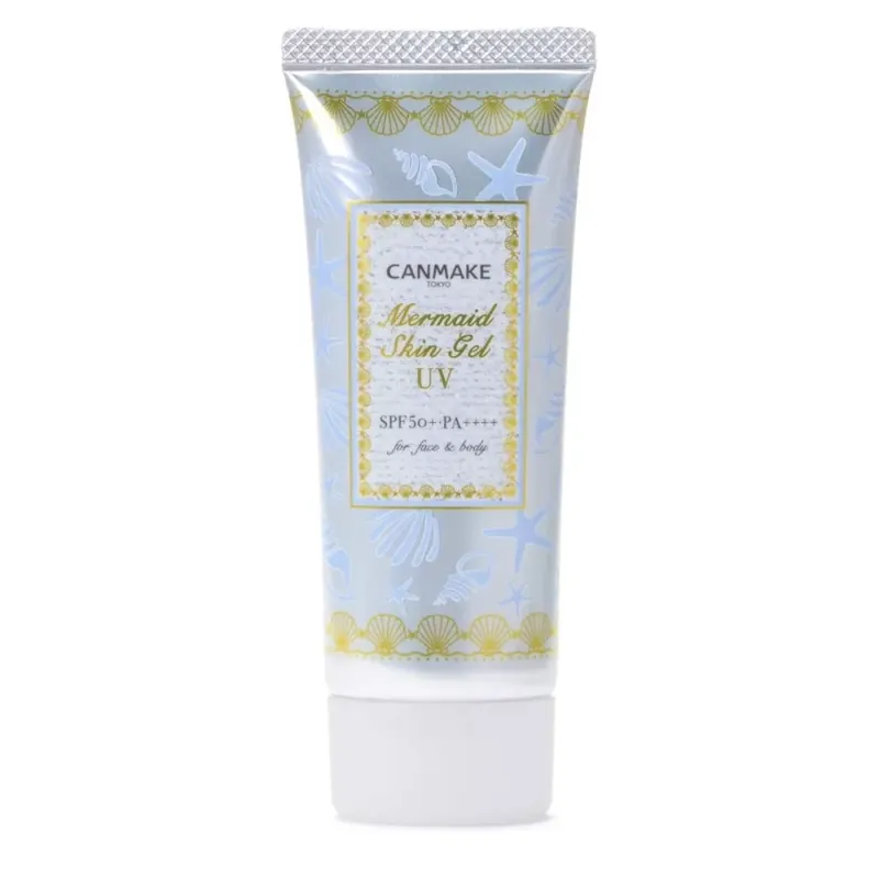 Újdonság Canmake Mermaid Skin Fényvédő Gél 02 White 40g (SPF50+ PA++++)