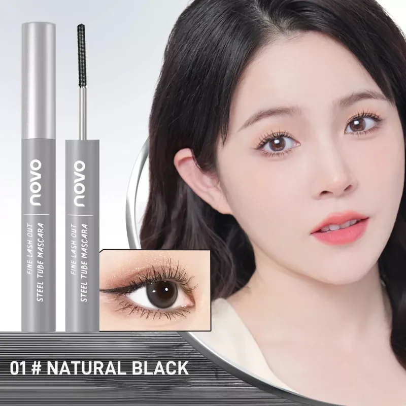 Novo Fine Lash Out Steel Tube Mascara Szempillaspirál 01 Natural Black (fekete) 3g Legnépszerűbb