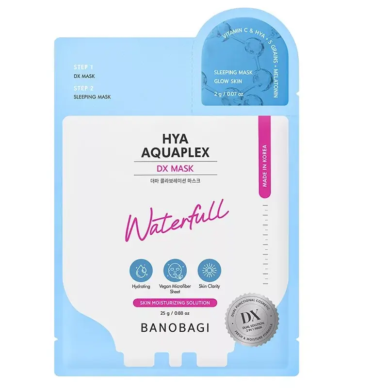 Banobagi DX 2lépéses Arcmaszk - Hya Aquaplex 25g + éjszakai maszk 2g Vásárlói kedvenc