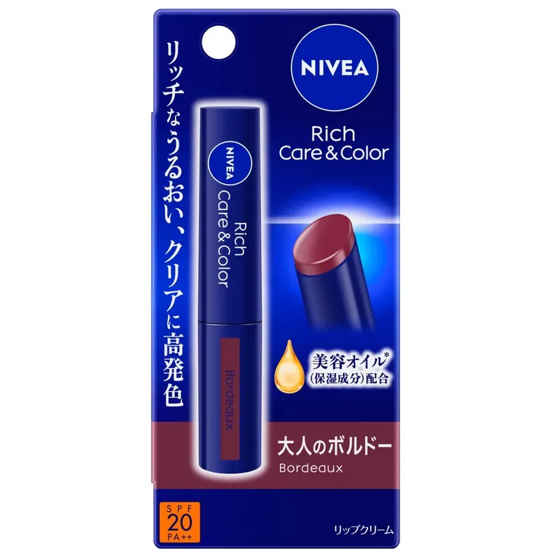 Nivea Rich Care and Color Ajakbalzsam - Bordeaux (SPF20 PA++) Gyors szállítás