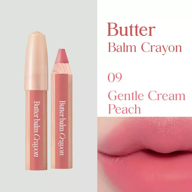 Szuper ajánlat Clio Butter Balm Crayon Rúzs és Arcpirosító 09 Gentle Cream Peach 3.9g + ajándék hegyező