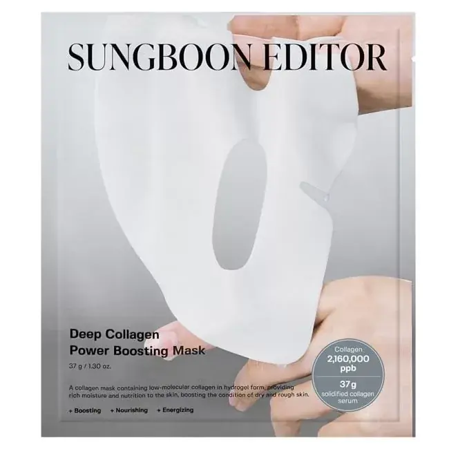 Biztonságos fizetés Sungboon Editor Deep Collagen Power Boosting Arcmaszk 37g