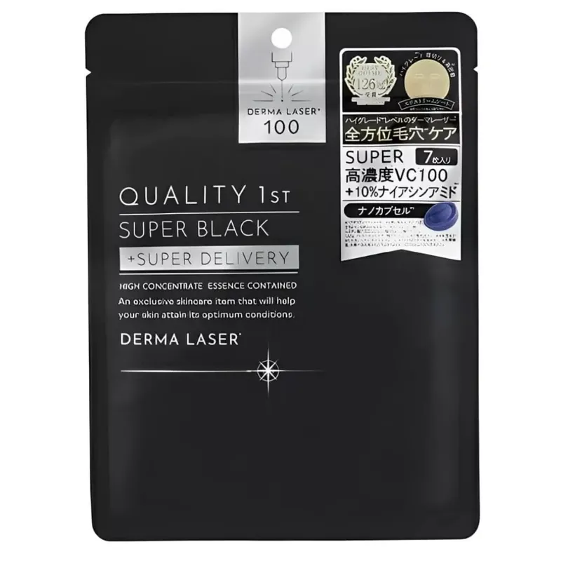 Rendeld meg most Quality First Derma Laser Arcmaszk - Super Black 7db