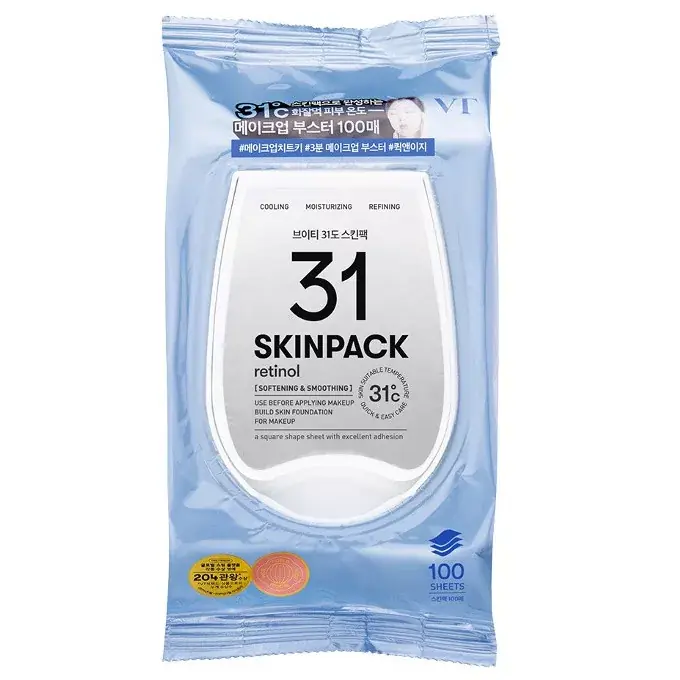 Árcsökkenés VT Cosmetics 31 Skin Pack Arcmaszk Lapok - Retinol (Softening & Smoothing) 210g (100db)