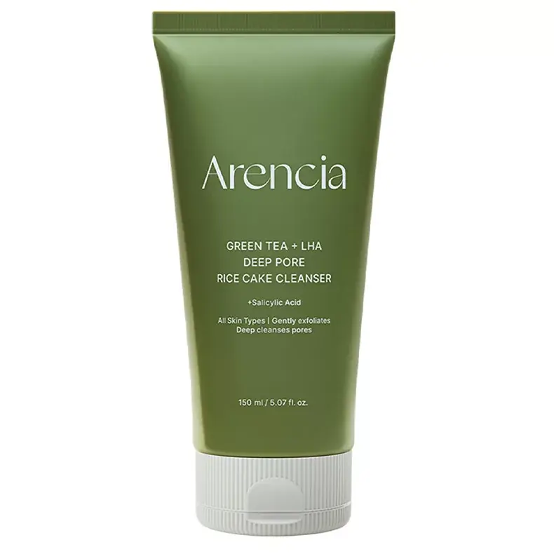 Arencia Green Tea + LHA Deep Pore Rice Cake Arctisztító Hab 150g Gyors szállítás