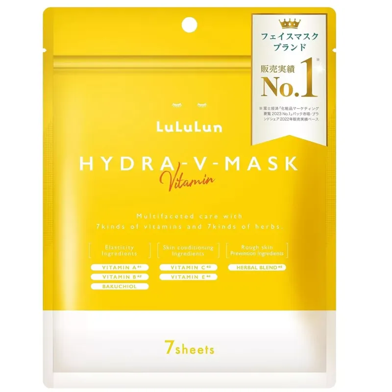 Árcsökkenés Lululun Hydra V Arcmaszk (Vitamin) 150ml 7db