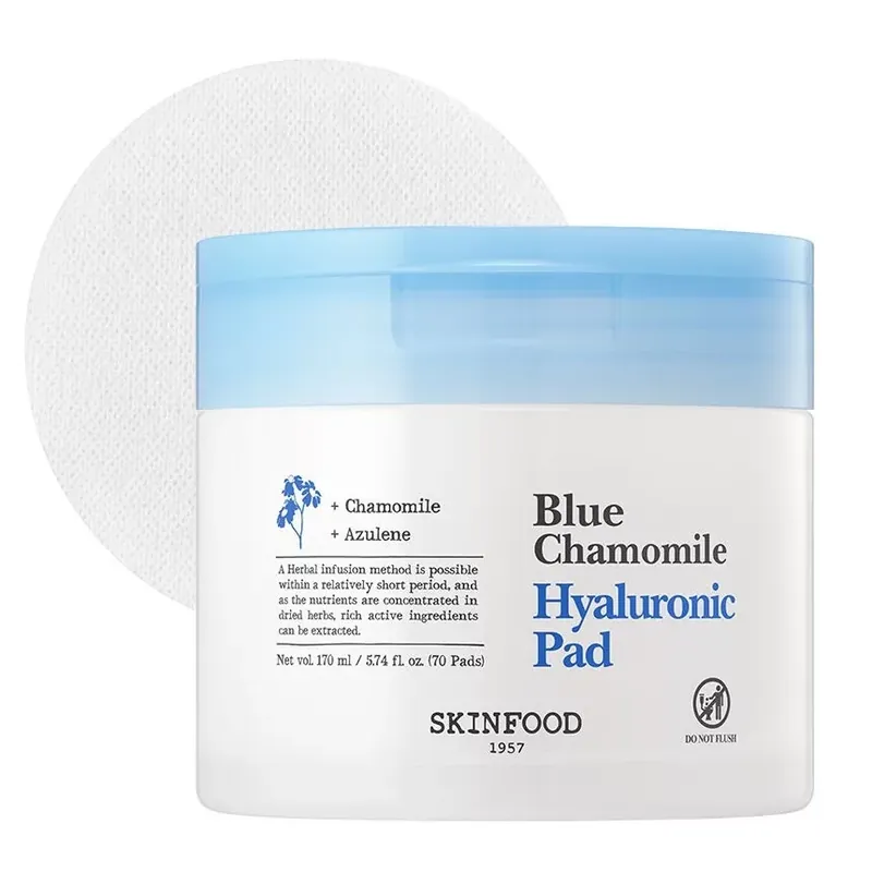 Skinfood Blue Chamomile Hyaluronic Korongok 170ml (70db) Legkelendőbb