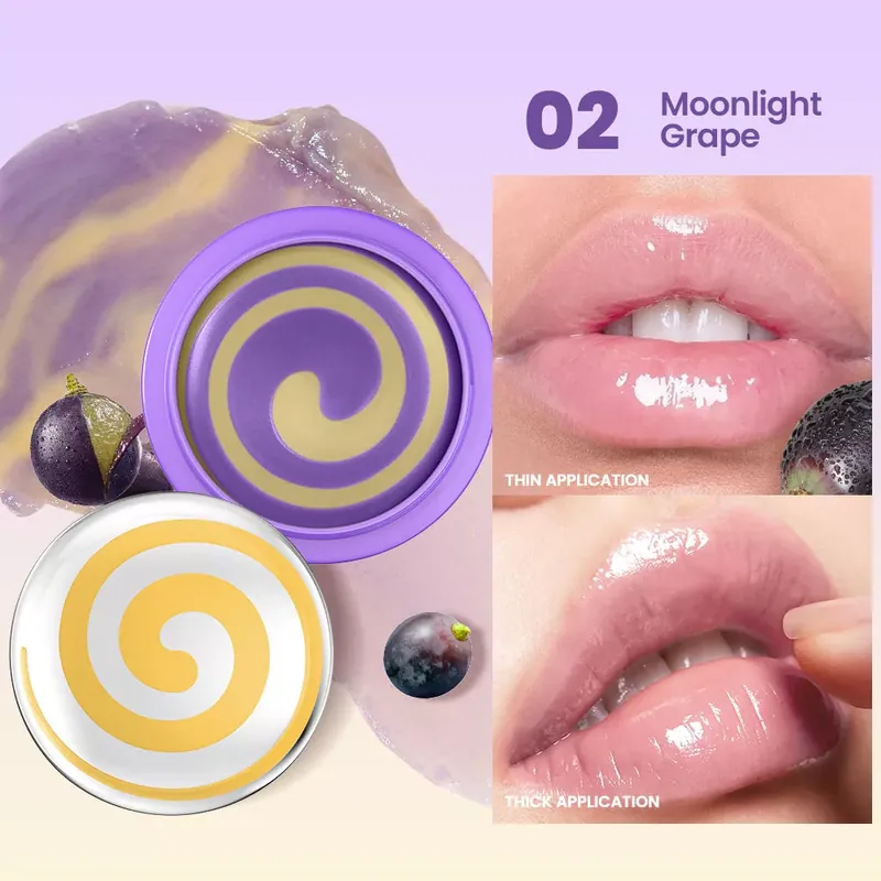 Pudaier Mimi Glam Dual Color Fruit-Inspired Ajakbalzsam 02 Moonlight Grape 12g Újdonság