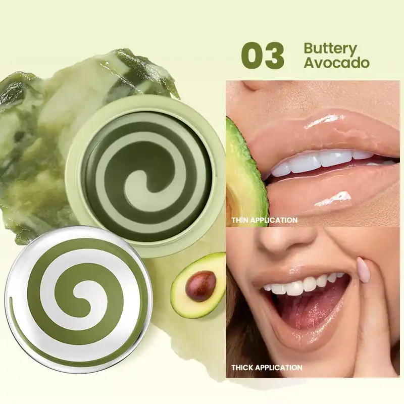 Bestseller Pudaier Mimi Glam Dual Color Fruit-Inspired Ajakbalzsam 03 Buttery Avocado 12g