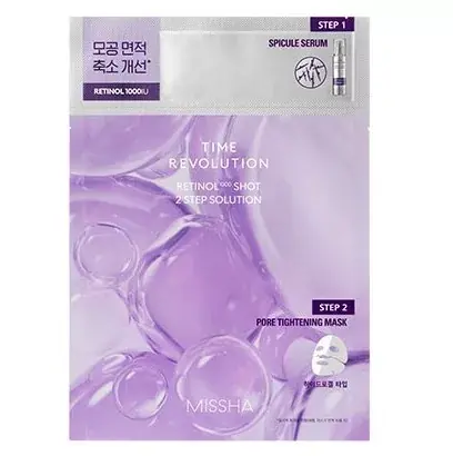 Missha Time Revolution Retinol 1000 Shot Arcmaszk (2lépés) Csak ma