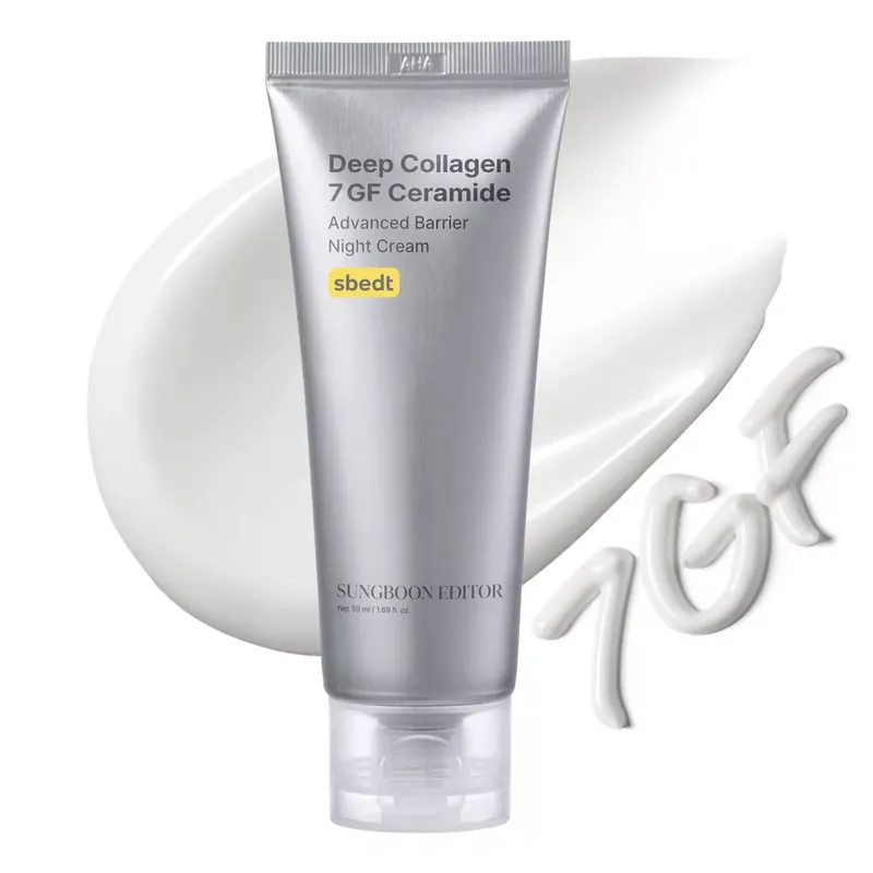 Azonnal elérhető Sungboon Editor Deep Collagen 7GF Ceramide Advanced Barrier Éjszakai Arckrém 50ml