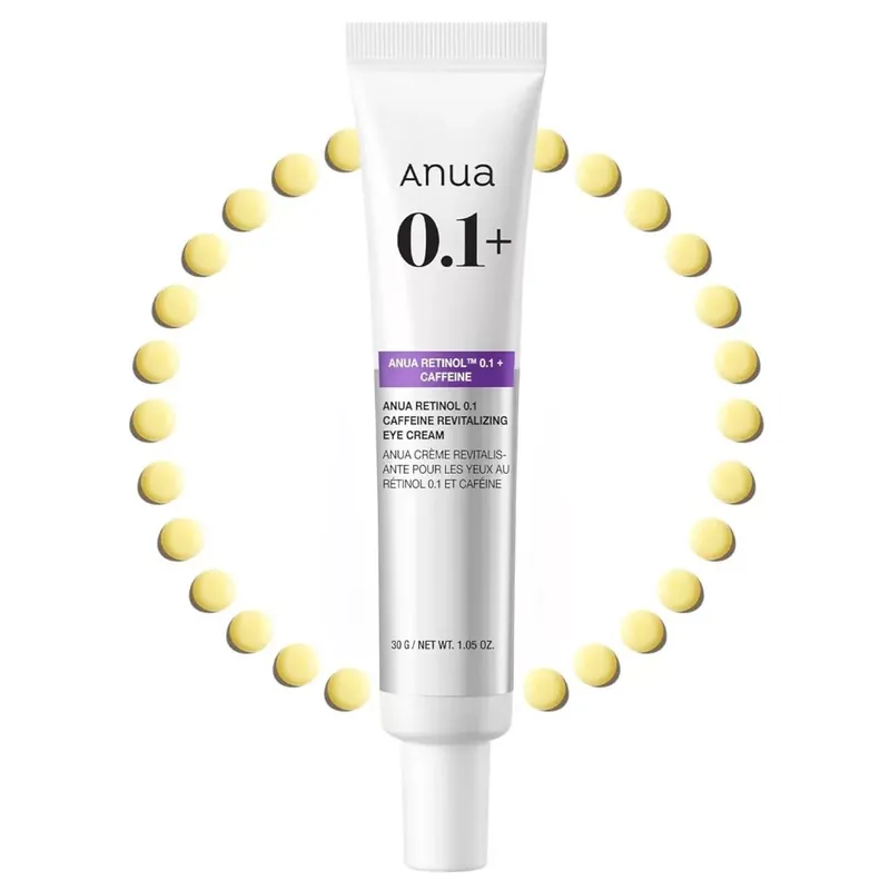 Biztonságos fizetés Anua Retinol 0.1 Caffeine Revitalizing Szemkörnyék Krém 30ml