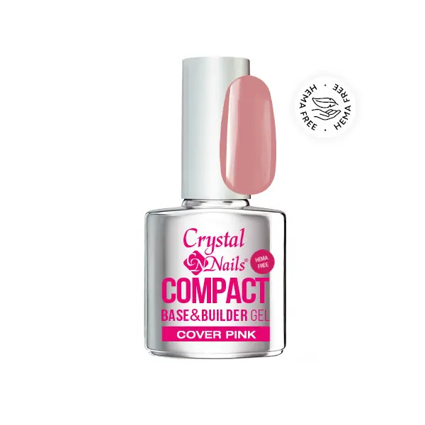 Árengedmény Crystal Nails - COMPACT BASE HEMA FREE GEL - COVER PINK - 13ML