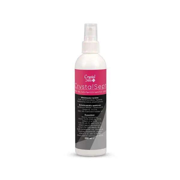 Olcsóbb Crystal Nails - CRYSTALSEPT KÉZFERTŐTLENÍTŐ SPRAY - 250 ML