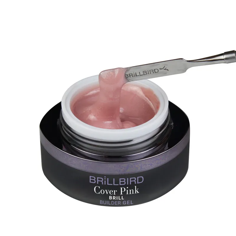 Alacsony ár BrillBird - COVER PINK GEL - BRILL - KÖRÖMÁGYHOSSZABBÍTÓ - 15ML
