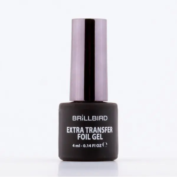 Ne maradj le BrillBird - TRANSZFERFÓLIA ZSELÉ EXTRA (EXTRA TRANSFER FOIL GEL) - ecsetes - 4ML